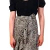 Missi London Leopard Midi Wrap Skirt -Closet Muse Store 19578