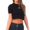 Vans Black Flying V Crop Crew Sport Tee