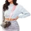Daisy Street Grey / Pink Mini Skirt In Check -Closet Muse Store 19968
