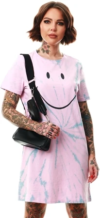 Only Lilac Sachet / Tie Dye Print Dress