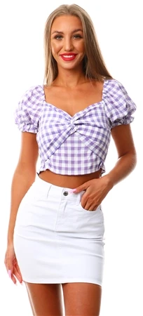 Brave Soul Lilac Fenn Crop Top