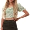 Brave Soul Green Fenn Crop Top -Closet Muse Store 22139