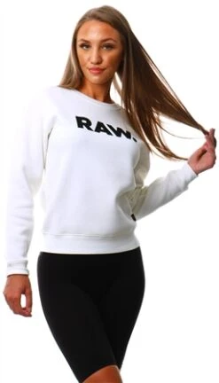 Gstar Milk Premium Core Raw. Crewneck