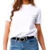 Pieces White Pcria T-Shirt -Closet Muse Store 24013