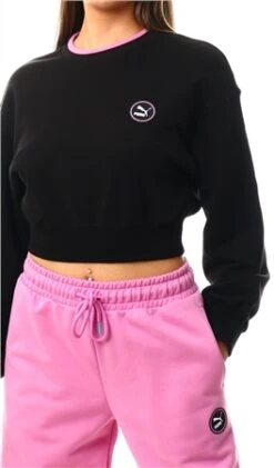Puma Puma Black Swxp Crew Neck Sweatshirt -Closet Muse Store 24157 1