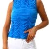 Pieces Ibiza Blue Addi Top -Closet Muse Store 25240