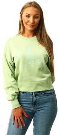 Calvin Klein Jaded Green Relaxed Logo Sweatshirt