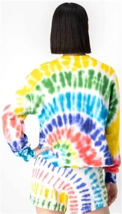 Champion Multi Tie-Dye Script Logo Sweatshirt -Closet Muse Store 25479 3