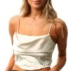Urban Bliss Cream Cowl Neck Corset Style Top -Closet Muse Store 26490