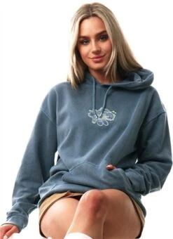 Missi London Grey Acid Oversized Printed Hood