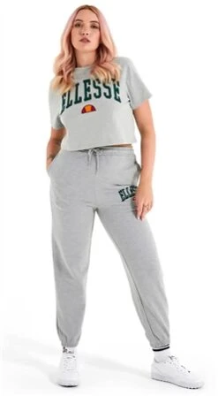 Ellesse Grey Marl Mondo Crop T-Shirt -Closet Muse Store 27260 2