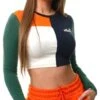 Ellesse Green Multi Tersus L/S Crop Tee -Closet Muse Store 27306