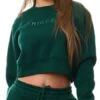 Nicce Ivy Green Ersa Cropped Sweat