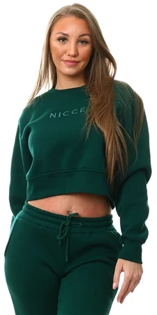 Nicce Ivy Green Ersa Cropped Sweat