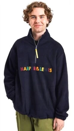Harper & Lewis Navy Acer 1/4 Zip Fleece -Closet Muse Store 27346 3