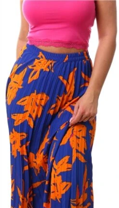 Only Blue / Dazzling Blue Alma Plisse Skirt -Closet Muse Store 27527 1