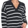 Brave Soul Black Submarinea Stripe Knit Top