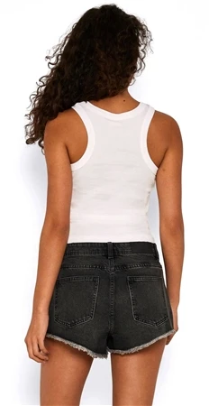 Noisy May Bright White Maya Ribbed Tank Top 6 Noisy May Bright White Maya Ribbed Tank Top - Image 4