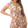 Qed Cream Floral Button Shirt Dress -Closet Muse Store 27799