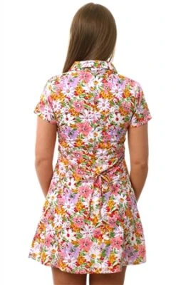 Qed Cream Floral Button Shirt Dress -Closet Muse Store 27799 3