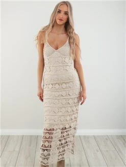 Qed Stone Crochet Pattern Midi Dress