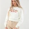 Vans Marshmallow Board Crop Crew Sweater