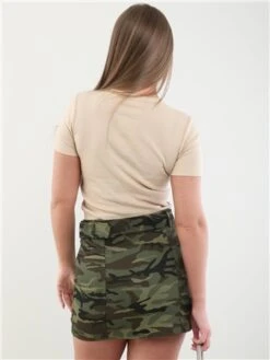 Saint Genies Camo Cargo Skirt -Closet Muse Store 28215 3