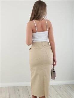 Veromoda Cream / Irish Cream Wild Lucky Hr Long Skirt -Closet Muse Store 28221 3