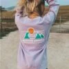 Bleubird Lavender Horizon Crew Sweat -Closet Muse Store 28235