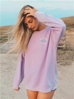 Bleubird Lavender Horizon Crew Sweat -Closet Muse Store 28235 3