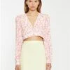 Glamorous Yellow/Pink Floral Crop Top -Closet Muse Store 28255