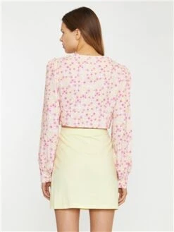 Glamorous Yellow/Pink Floral Crop Top -Closet Muse Store 28255 3