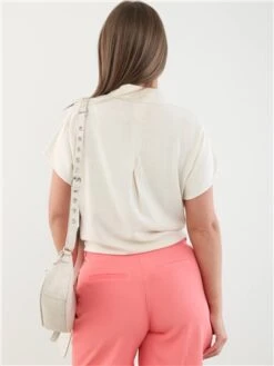 Pieces Birch Vinsty Linen-Blend Shirt -Closet Muse Store 28260 3