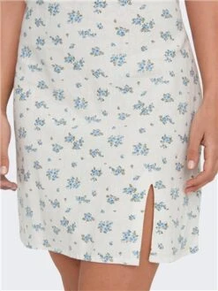 Only Cloud Dancer / Ditsy Caro Mini Dress With Square Neck -Closet Muse Store 28262 1