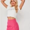 Saint Genies Pink Split Skirt -Closet Muse Store 28315