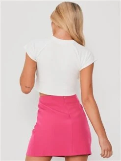 Saint Genies Pink Split Skirt -Closet Muse Store 28315 3