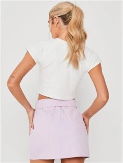 Saint Genies Lilac Cargo Skirt -Closet Muse Store 28492 3