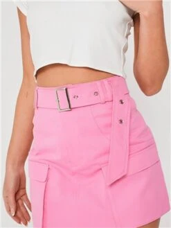 Saint Genies Pink Sybil Cargo Skirt -Closet Muse Store 28667 1