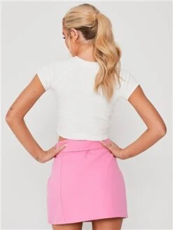 Saint Genies Pink Sybil Cargo Skirt -Closet Muse Store 28667 3