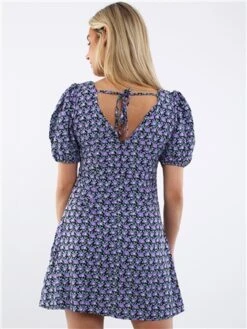 Brave Soul Black/Purple Bloom Floral Dress -Closet Muse Store 28687 3