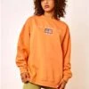 Daisy Street Orange Embroidered Sweater With La Graphic -Closet Muse Store 28728