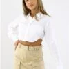 Saint Genies Beige Sybil Cargo Skirt