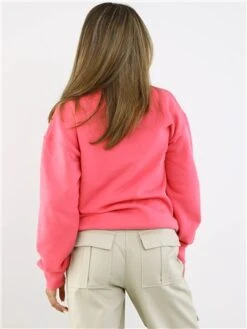 Vivichi Pink Oversized Arizona Crew Sweatshirt -Closet Muse Store 28882 3