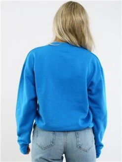 Vivichi Electric Blue Oversized Nyc Crew Sweatshirt -Closet Muse Store 28971 3