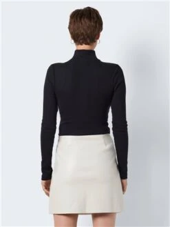 Noisy May Moonbeam Clara Coated High Waisted Skirt -Closet Muse Store 28989 3