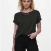 Only Grey / Dark Grey Melange Moster Loose Fit T-Shirt -Closet Muse Store 29005