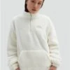Vans White Pioneer Mock Half Zip Sweatshirt -Closet Muse Store 29052