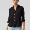 Veromoda Black Bumpy Shirt -Closet Muse Store 29079