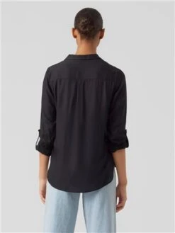 Veromoda Black Bumpy Shirt -Closet Muse Store 29079 3