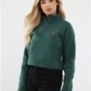 Ellesse Dark Green Senatore 1/2 Zip Track Top -Closet Muse Store 29207